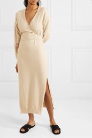 Nanushka - Annika stretch cotton-blend terry wrap dress at Net A Porter